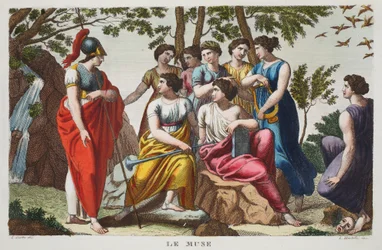 De Muzen, Boek V, illustratie uit Ovidius